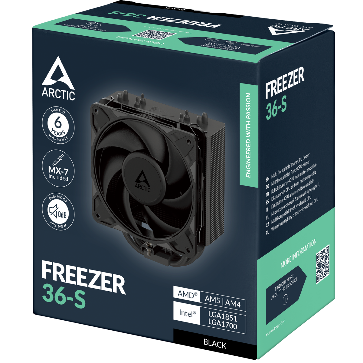 Кулер Arctic Freezer 36 S Black (ACFRE00196A) - фото 7