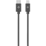 Кабель USB Type-C - Lightning, 1м, Stellarway STW-CAB-CLGHT-1-PVC Black (STW-CAB-CLGHT-1-PVC-Black)