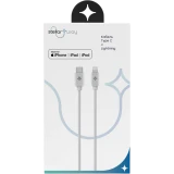 Кабель USB Type-C - Lightning, 2м, Stellarway STWPRO-CAB-CLGHT-2-PVC White (STWPRO-CAB-CLGHT-2-PVC-White)