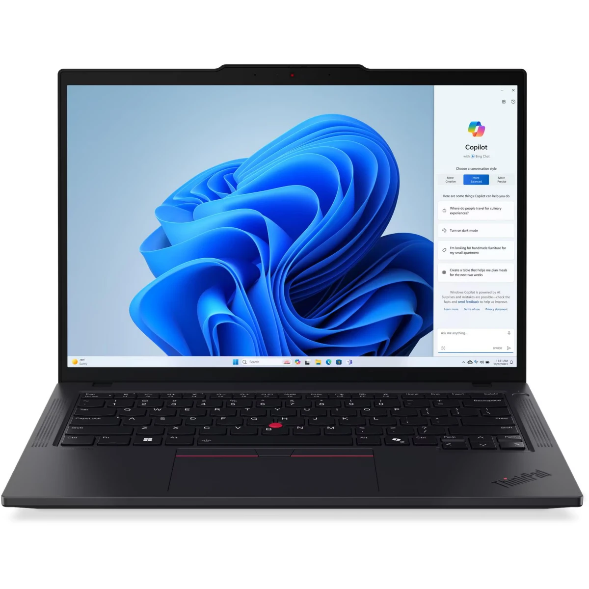 Ноутбук Lenovo ThinkPad T14 Gen 5 (AMD) Black (21MC004YUS)