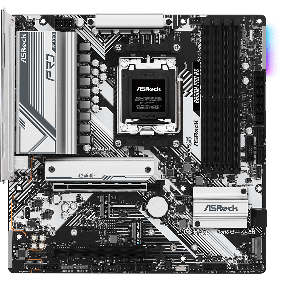 ..... Материнская плата ASRock B650M PRO RS (5961) Б/У
