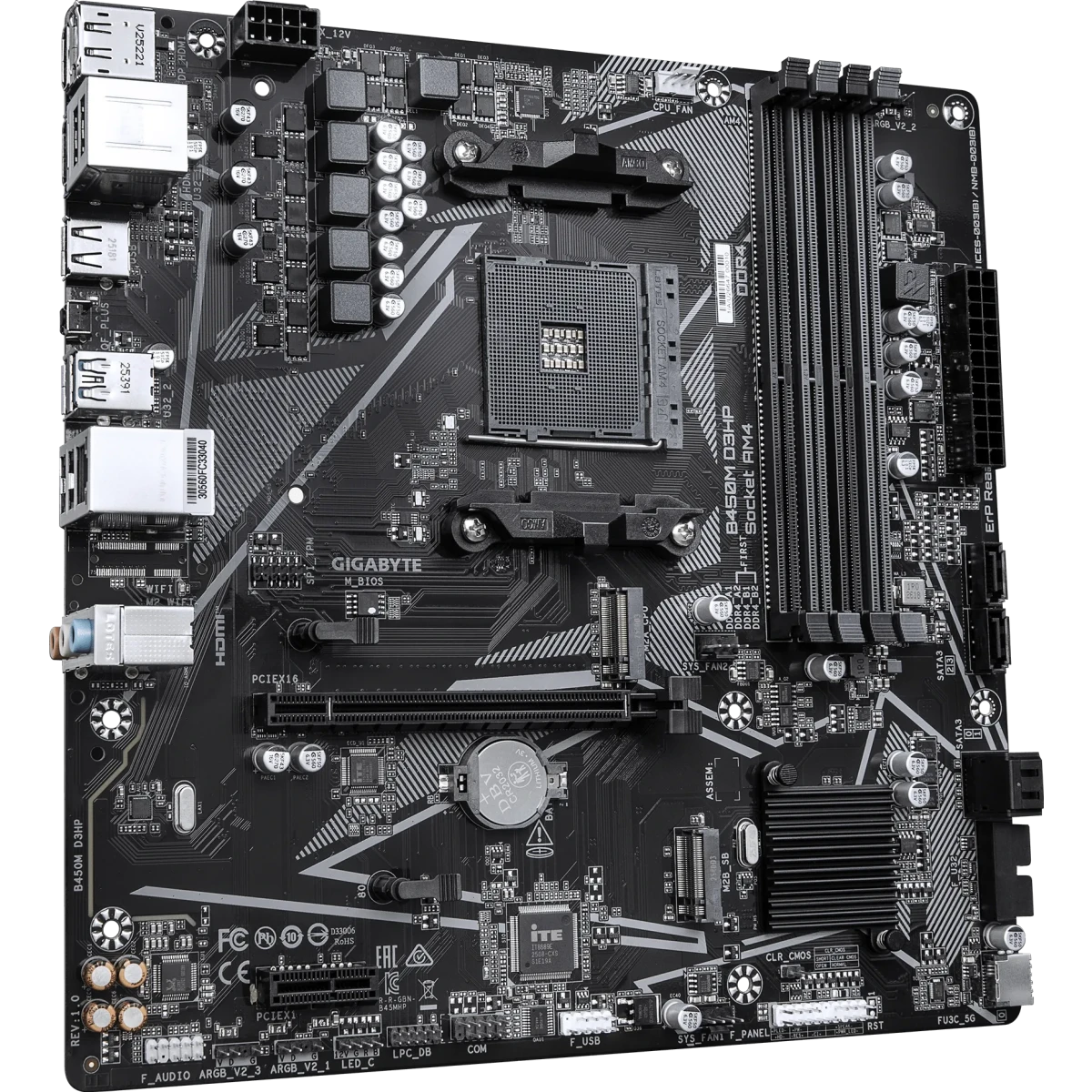 Материнская плата Gigabyte B450M D3HP - фото 2