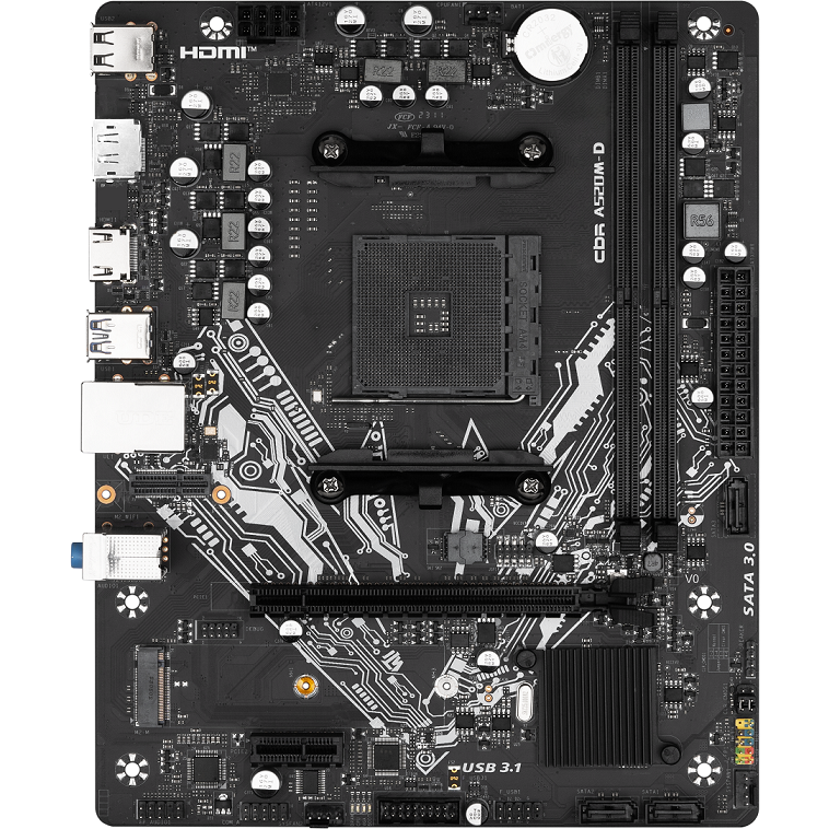 Материнская плата CBR A520M-D - MB-MSA520M-D-D4-DP-HDMI-RTL
