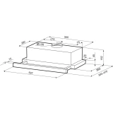Вытяжка KRONA KAMILLA T 600 Inox (КА-00007312)