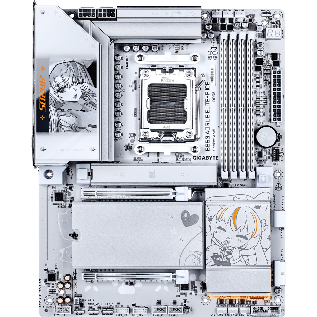 Материнская плата Gigabyte B850 AORUS ELITE-P ICE