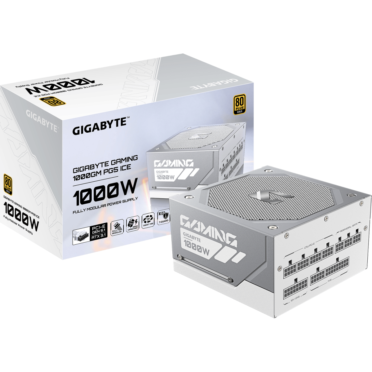 Блок питания 1000W Gigabyte GP-GME1000GM PG5 ICE - фото 7