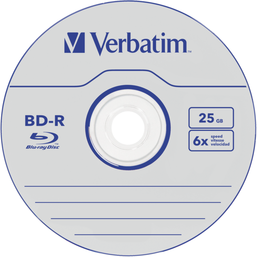 Диск BD-R Verbatim 25GB 6x Jewel Case (5 шт.) (43836)