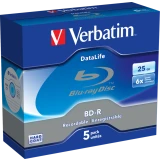 Диск BD-R Verbatim 25GB 6x Jewel Case (5 шт.) (43836)