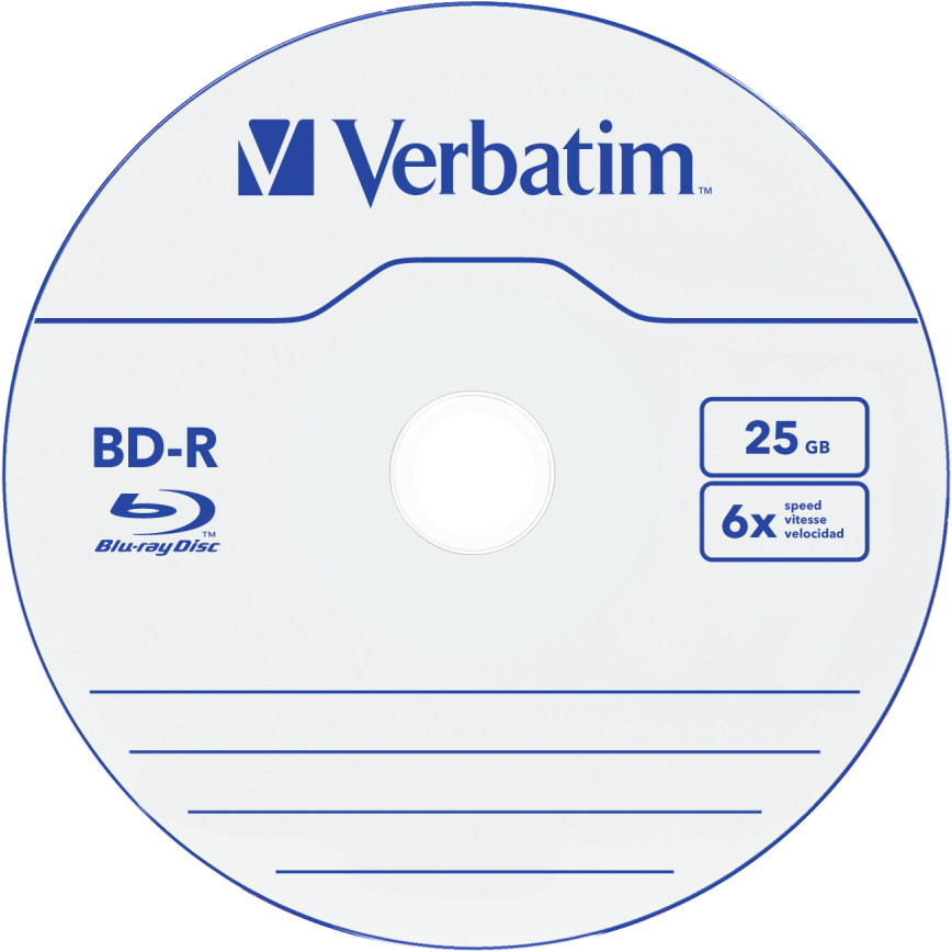 Диск BD-R Verbatim 25GB 6x Cake Box (10 шт.) (43742)