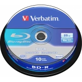 Диск BD-R Verbatim 25GB 6x Cake Box (10 шт.) (43742)