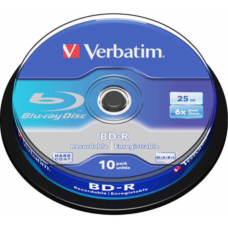Диск BD-R Verbatim 25GB 6x Cake Box (10 шт.) (43742) - фото 2