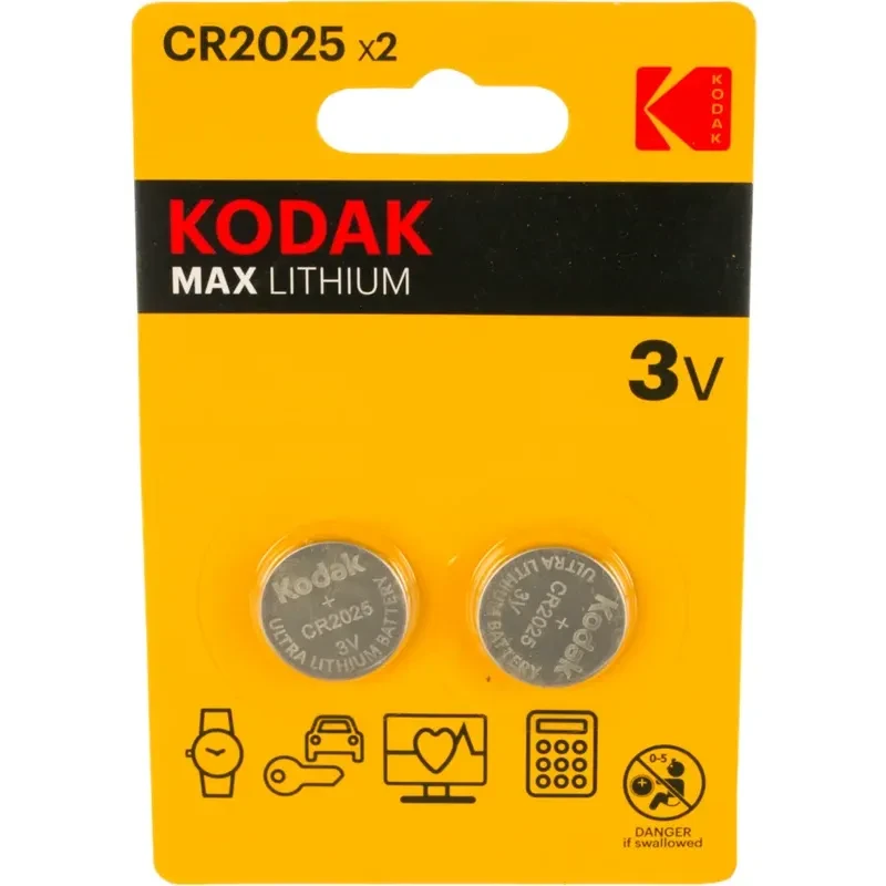 Батарейка Kodak (CR2025, 2 шт.) - B0037003