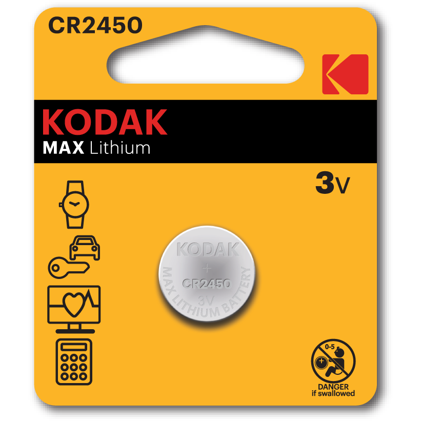 Батарейка Kodak (CR2450, 1 шт.) - B0050401