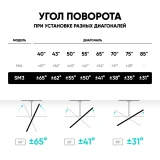 Кронштейн Onkron SM3 Black (SM3-B)