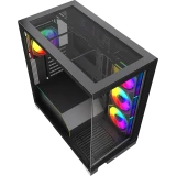 Корпус HSPD F550-TGBK-ARGB Black