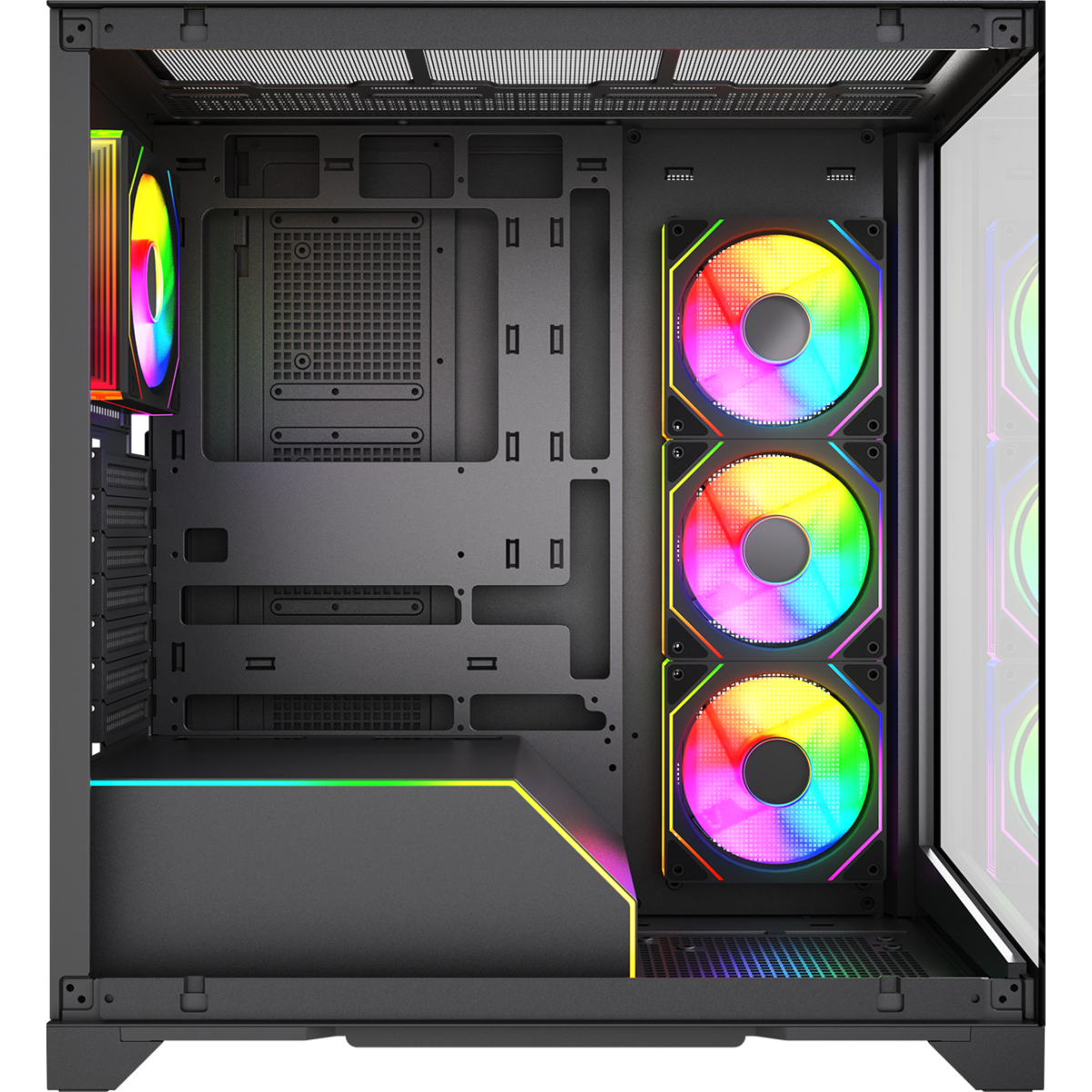 Корпус HSPD F550-TGBK-ARGB Black - фото 5