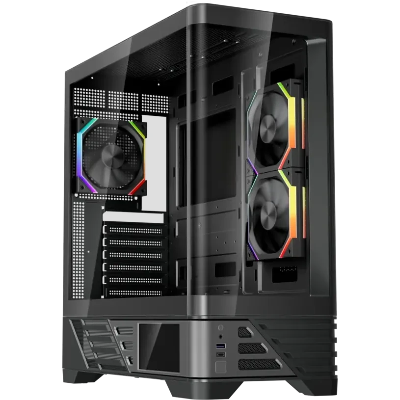 Корпус 1STPLAYER MC8 Black - MC8-BK-2FH7R-1FH7-HUB3