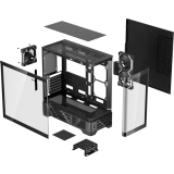 Корпус 1STPLAYER MC8 Black (MC8-BK-2FH7R-1FH7-HUB3)