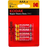 Батарейка Kodak Super Heavy Duty (AAA, 4 шт.) (B0005118)