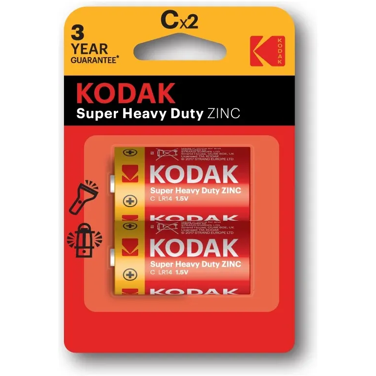 Батарейка Kodak Super Heavy Duty (C, 2 шт.) - B0005136
