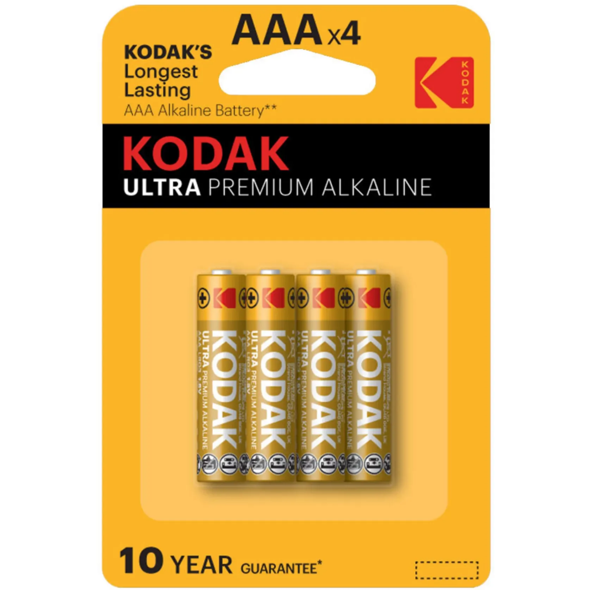 Батарейка Kodak Ultra Premium (AAA, 4 шт.) - B0005128