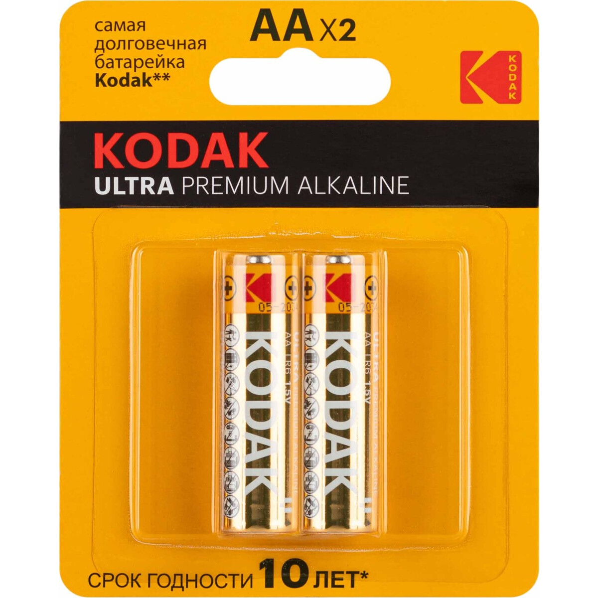 Батарейка Kodak Ultra Premium Alkaline (AA, 2 шт.) - B0064268