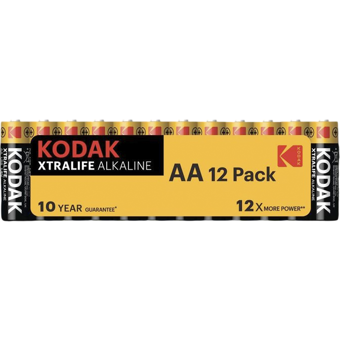 Батарейка Kodak XTRALIFE Alkaline (AA, 12 шт.) - B0073096