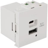 Вставка USB Lanmaster LAN-EZ45x45-2UCA/4.2-WH