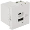 Вставка USB Lanmaster LAN-EZ45x45-2UCA/4.2-WH
