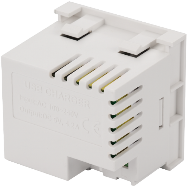 Вставка USB Lanmaster LAN-EZ45x45-2UCA/4.2-WH - фото 2