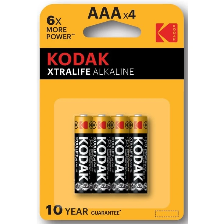 Батарейка Kodak XTRALIFE Alkaline (AAA, 4 шт.) - B0018703