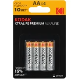 Батарейка Kodak XTRALIFE Premium (AA, 4 шт.) (B0070069)