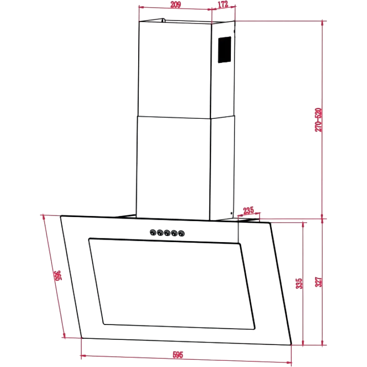 Вытяжка LEX Mio 600 Grey - CHTI000423 - фото 3