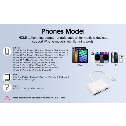 Переходник Lightning - Lightning/HDMI, KS-IS KS-381P - фото 7