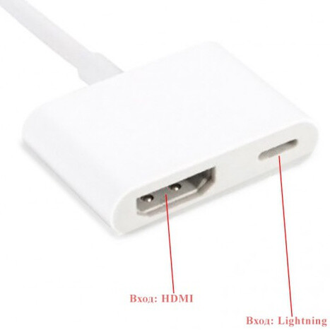 Переходник Lightning - Lightning/HDMI, KS-IS KS-381 - фото 2