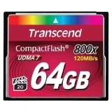 ..... Карта памяти 64GB Compact Flash Transcend 800x (TS64GCF800) (0094), Б/У