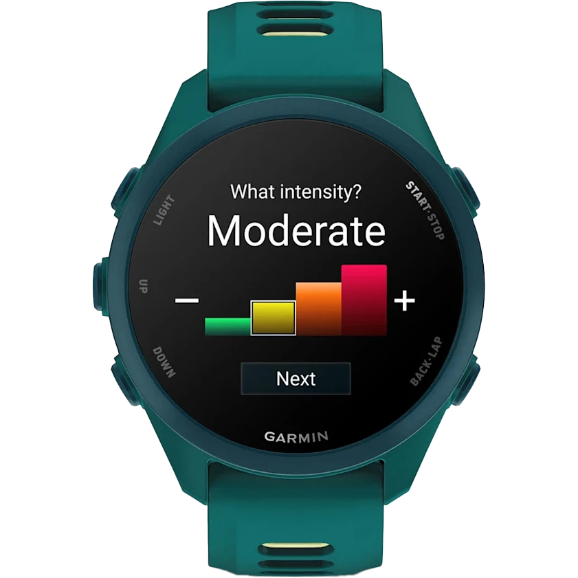 Умные часы Garmin Forerunner 170 Music Teal Green with Teal Green/Citron Band - 010-03920-12 - фото 2