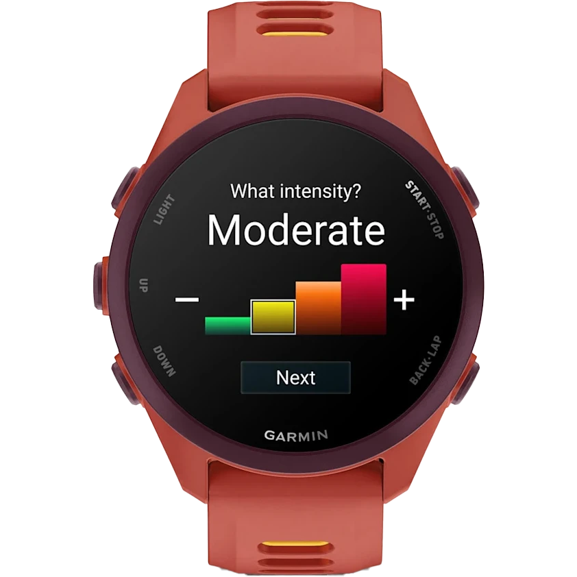 Умные часы Garmin Forerunner 170 Music Red Pink with Red Pink/Mango Band - 010-03920-13 - фото 2