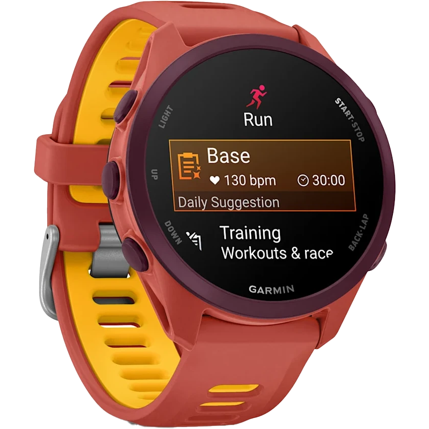 Умные часы Garmin Forerunner 170 Music Red Pink with Red Pink/Mango Band - 010-03920-13 - фото 3