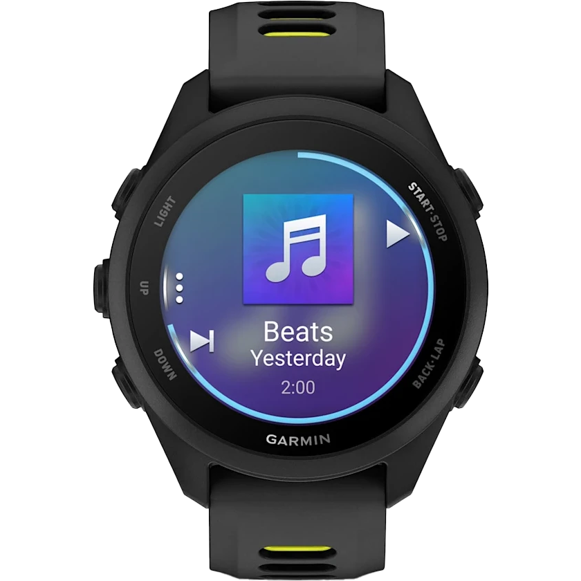 Умные часы Garmin Forerunner 170 Music Black with Black/Amp Yellow Band - 010-03920-10 - фото 5