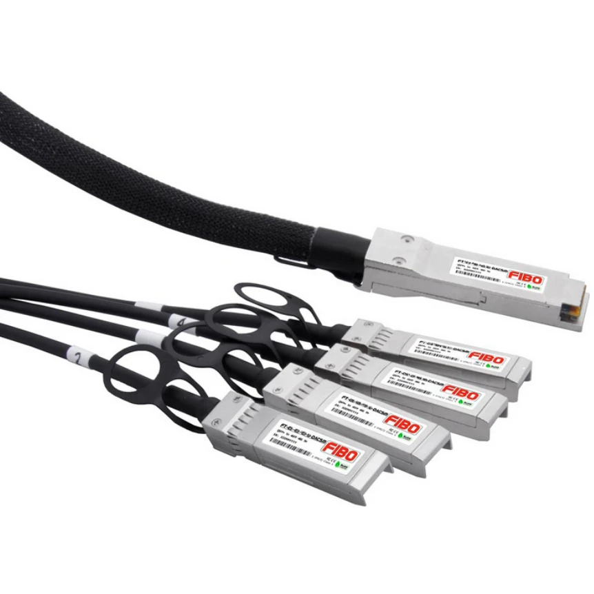 Кабель QSFP28 FIBO-TELECOM FT-Q100-4S25-DAC2m, 2м