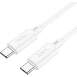 Кабель USB Type-C - USB Type-C, 2м, HOCO X88 Gratified White (6942007653657)