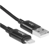 Кабель USB - Lightning, 2м, HOCO X89 Wind Black (6942007646451)