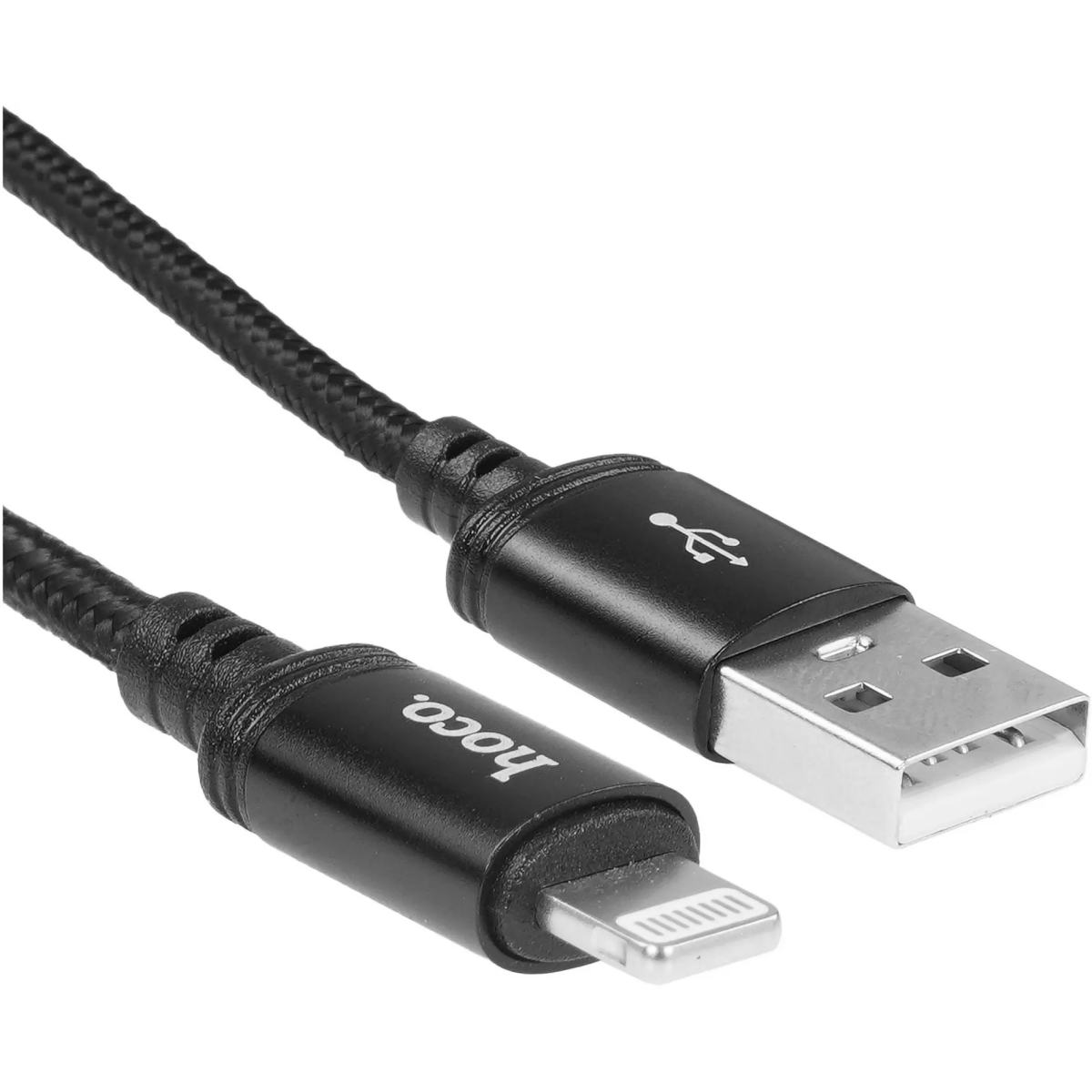 Кабель USB - Lightning, 2м, HOCO X89 Wind Black - 6942007646451