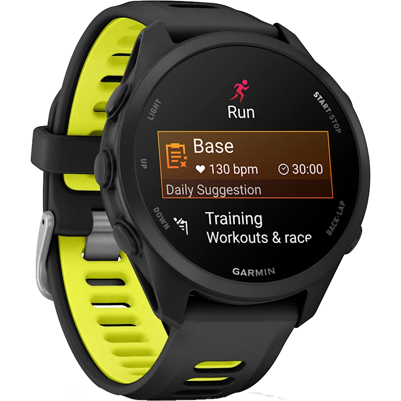 Умные часы Garmin Forerunner 170 Black with Black/Amp Yellow Band - 010-03920-00 - фото 3