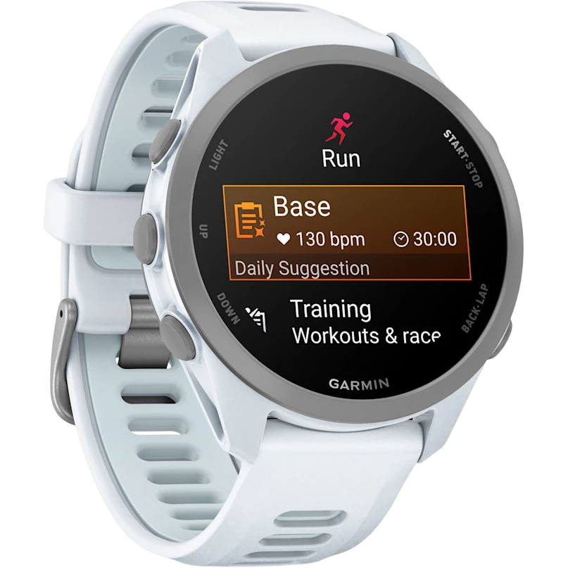 Умные часы Garmin Forerunner 170 Whitestone with Whitestone/Cloud Blue Band - 010-03920-01 - фото 3