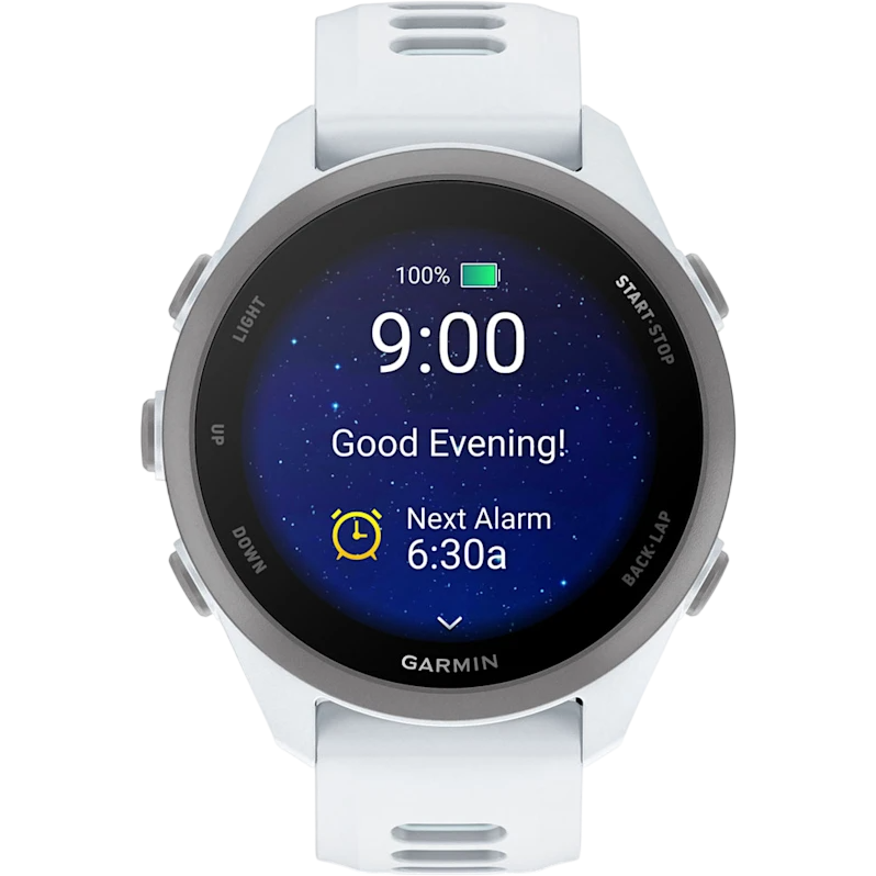 Умные часы Garmin Forerunner 170 Whitestone with Whitestone/Cloud Blue Band - 010-03920-01 - фото 4