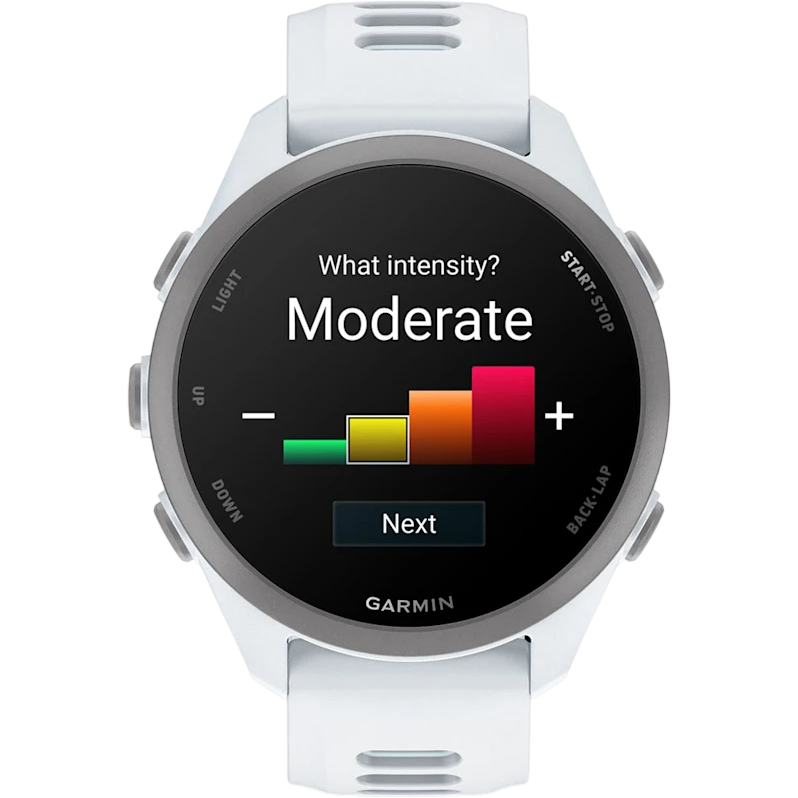 Умные часы Garmin Forerunner 170 Whitestone with Whitestone/Cloud Blue Band - 010-03920-01 - фото 5