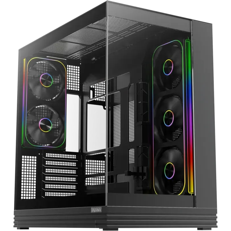 Корпус 1STPLAYER OV8 ARGB Black (OV8-BK-2FP7R-3-1FP7-2-HUB3)