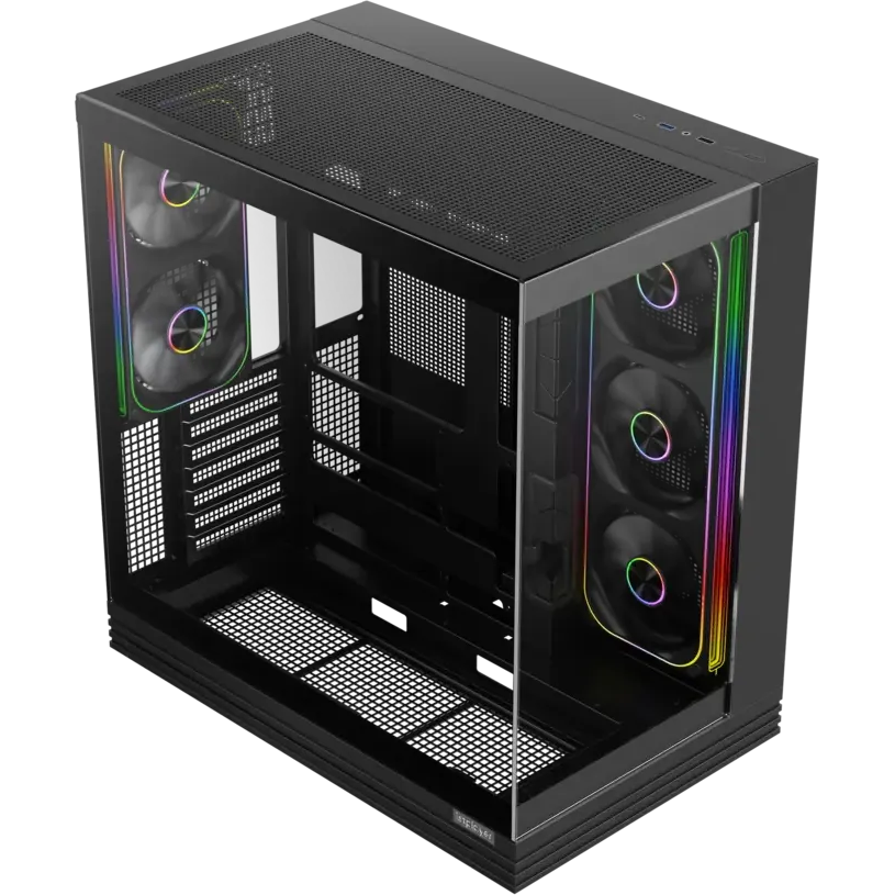 Корпус 1STPLAYER OV8 ARGB Black (OV8-BK-2FP7R-3-1FP7-2-HUB3) - фото 2